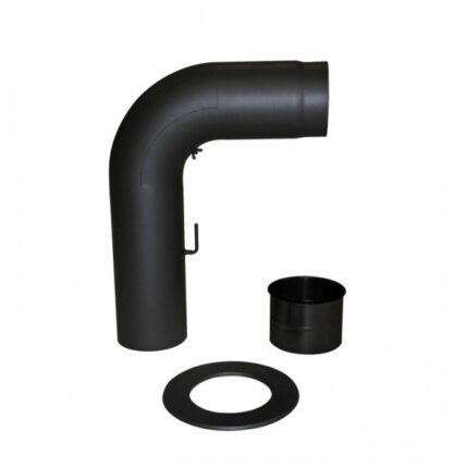 Anschluss-Set Senotherm gezogen 150mm (schwarz)