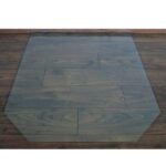 Kaminofen Glas Bodenplatte 6-eckig