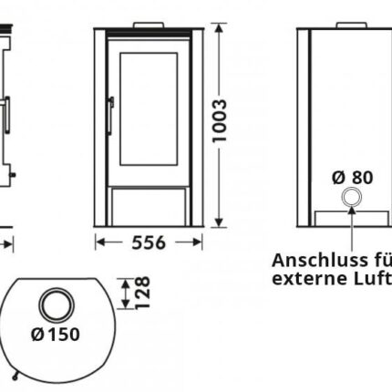 Kaminofen Juhnberg Frido 8kW