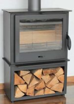 Kaminofen Juhnberg Lorenz 7kW mit Holzfach