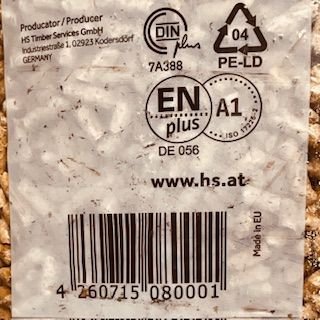 HS Timber Holz Pellets 6mm 15kg Sack