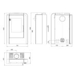 Haas+Sohn Aruba easy Kaminofen Schwarz / Woodstone