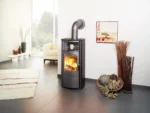 Hark Dauerbrand-Kaminofen Opera-B Meteorschwarz 7 kW mit Automatik EEK: A+