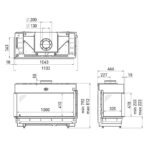 Spartherm Premium Varia-2L-80h Kamineinsatz Ecke RRA Ø 250 mm