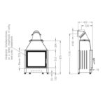 Spartherm Mini S-4S Kamineinsatz 51 cm rechts