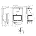 Spartherm Premium Varia-2L-80h Kamineinsatz Ecke RRA Ø 250 mm